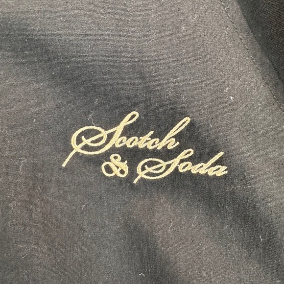 Scotch & Soda Men's S Black White Stripe Trim Reversible Bomber Jacket $188 - Picture 11 of 16